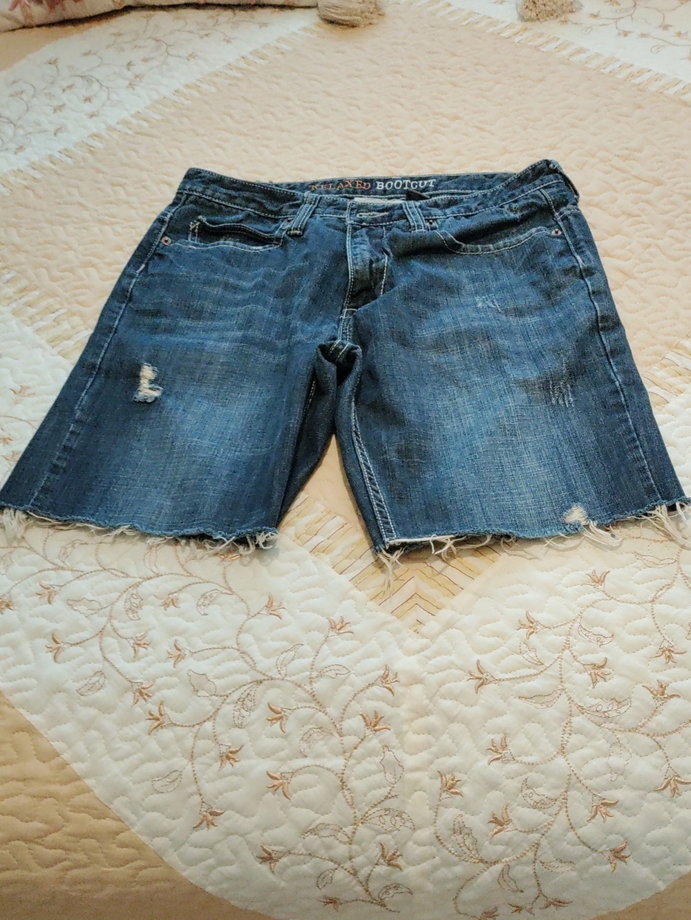 Denim Bootcut Women’s Shorts - Blue